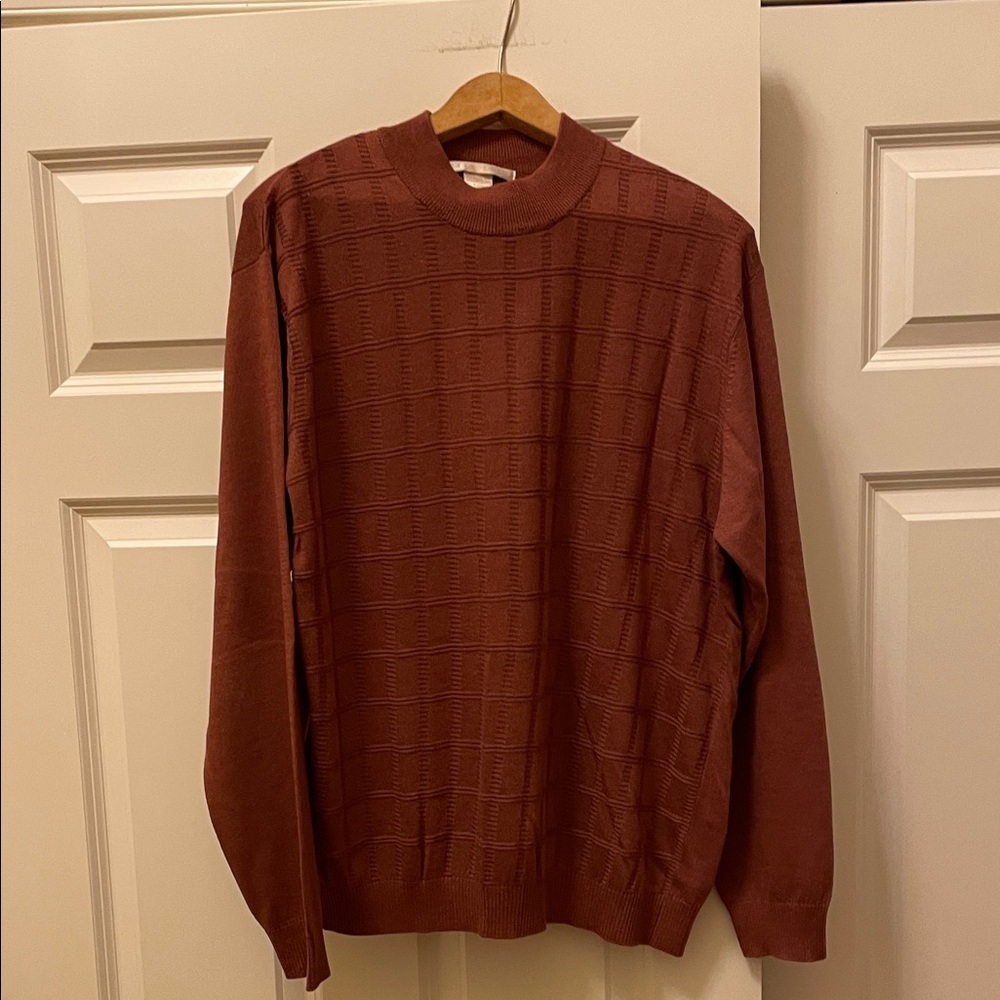 Perry Ellis Maroon Turtleneck Sweater
